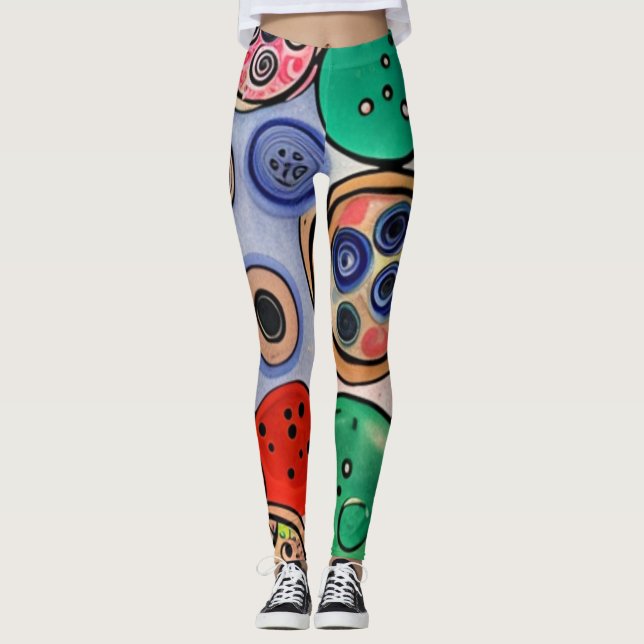 Leggings Arte de botón (Anverso)