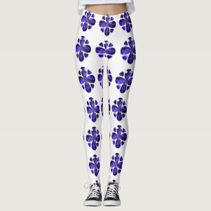 Leggings Arte de color, azul