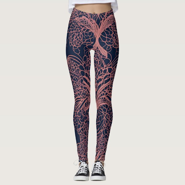 Leggings Arte de Coral Beige AI (Anverso)