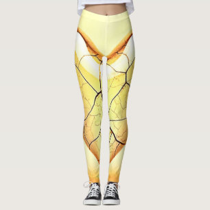 Leggings Arte de Corazón Roto Dorado