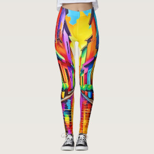 Leggings Arte de Escena Callejera Colorida