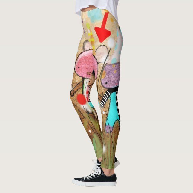 Leggings arte de garabatos (Izquierda)