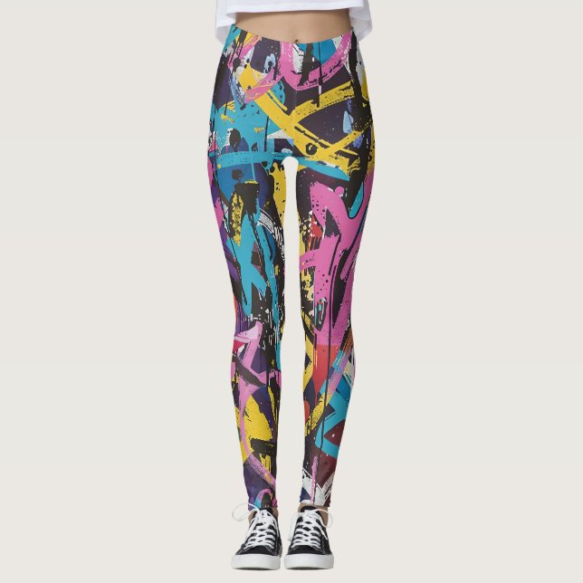 Leggings Arte de grafiti (Anverso)