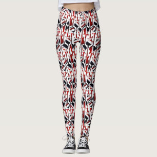 Leggings Arte de guitarra - Union Jack British England Band