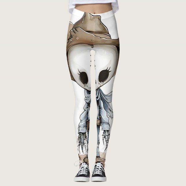 Leggings arte de halloween para vaqueros (Anverso)