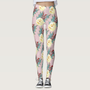 Leggings Arte de huella manual para Navidades bebés