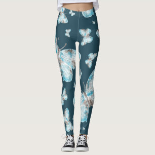 Leggings Arte de huellas de mariposa