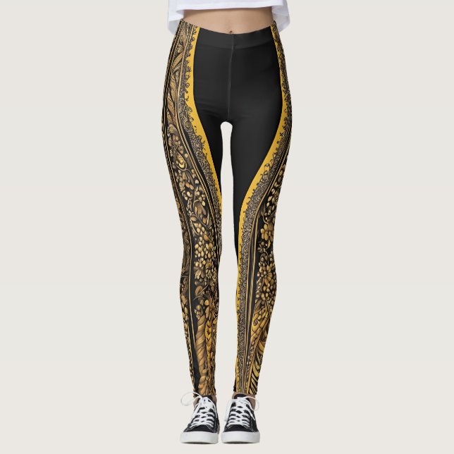 Leggings Arte de IA de Honey Bee (Anverso)