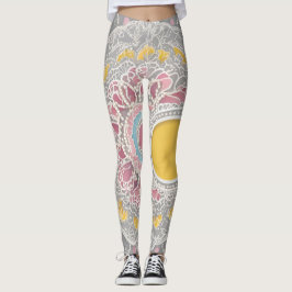 Leggings Arte de IA en el circulo amarillo