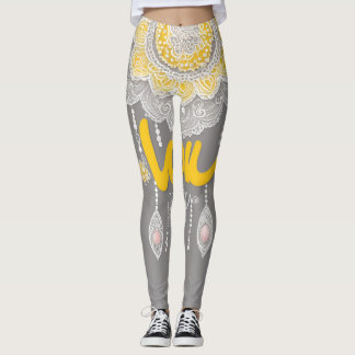 Leggings Arte de IA en Gray Sunny