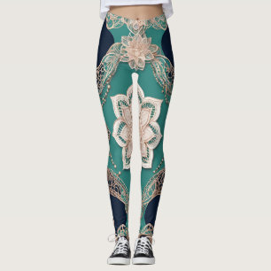 Leggings Arte de IA en la Esmeralda Creamy