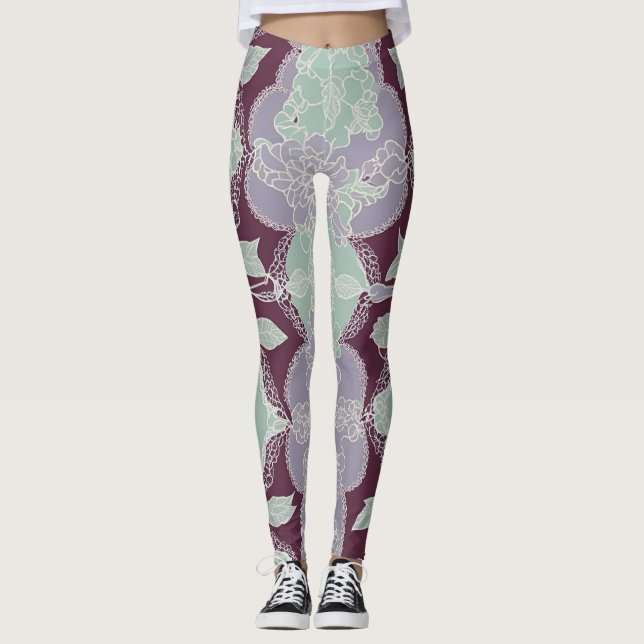 Leggings Arte de IA mintoverde (Anverso)