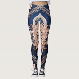 Leggings Arte de IA Rosa Beige Azur