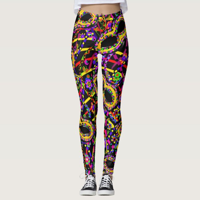 Leggings Arte de Mardi Gras (Anverso)