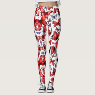 Leggings Arte de mariposas acuarelas
