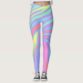 Leggings Arte de mármol holográfico lindo
