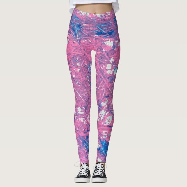 Leggings Arte de mármol transgénero (Anverso)
