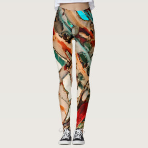 Leggings Arte de mosaico colorido