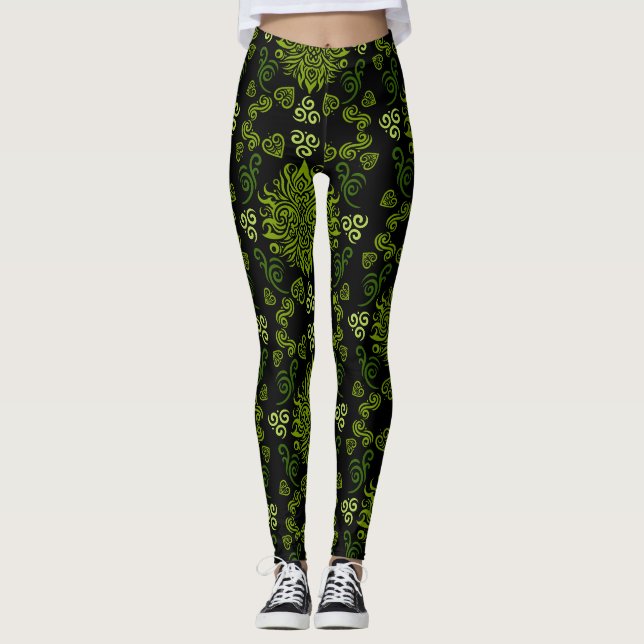 Leggings Arte de Nueva Zelanda Maorí (Anverso)