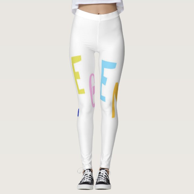 Leggings arte de palabras de leyenda (Anverso)