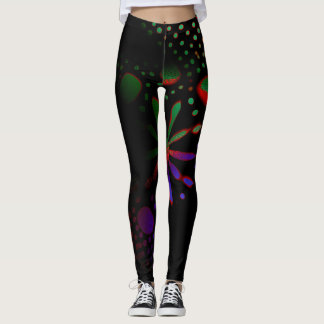 Leggings arte de patrones abstractos