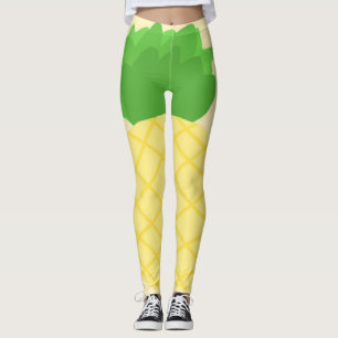 Leggings arte de pintar piña