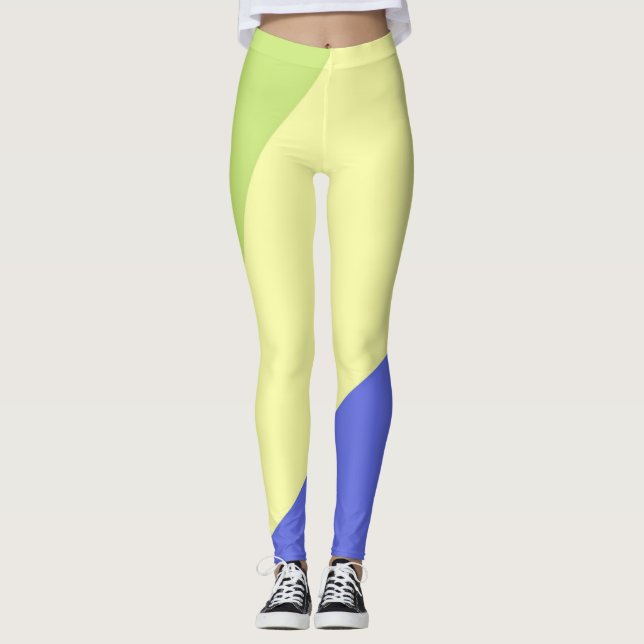 Leggings arte de pintura abstracta (Anverso)