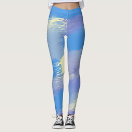 Leggings arte de pintura abstracta