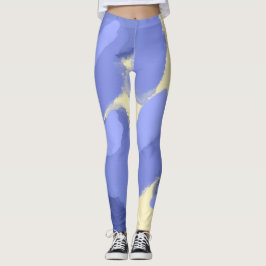 Leggings arte de pintura abstracta
