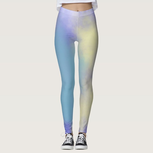 Leggings arte de pintura abstracta (Anverso)