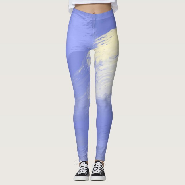 Leggings arte de pintura abstracta (Anverso)