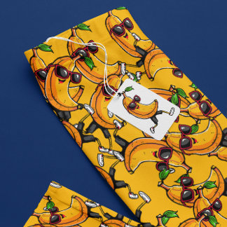 Leggings Arte de píxeles divertidos en el Banana Amarilla