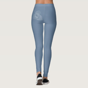 Leggings Arte de rosa blanca transparente y moderno