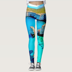 Leggings Arte de Santuario de Acantilado con Velero