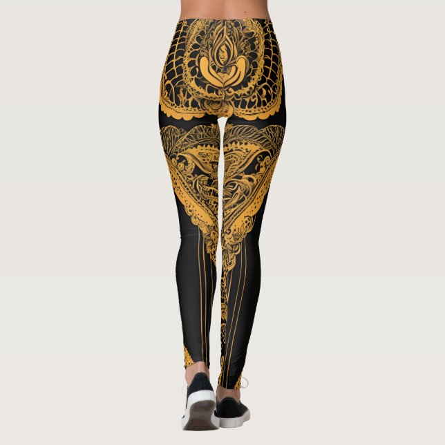 Leggings Arte de Shining Bee AI (Reverso)