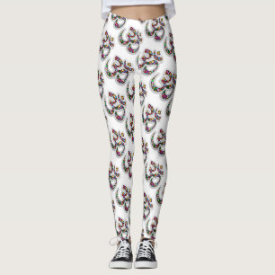 Leggings Arte de Símbolo Floral Namaste