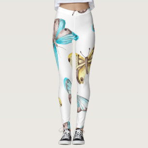 Leggings Arte de simetría de mariposa