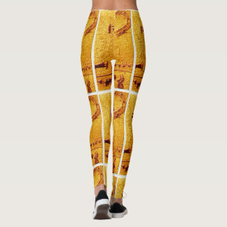 Leggings "Arte de tortuga de Mandan vintage"
