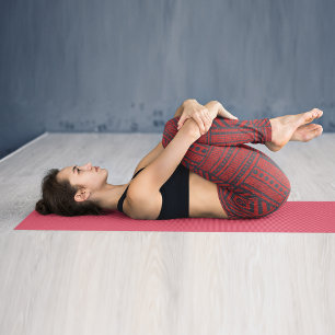 Leggings Arte de una tribu roja brillante