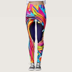 Leggings Arte de Vórtice de Vitalidad