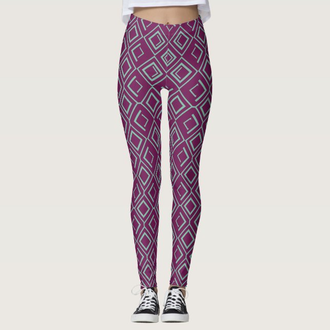 Leggings Arte Deco Púrpura  (Anverso)