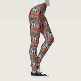Leggings Arte del Lobo Gris