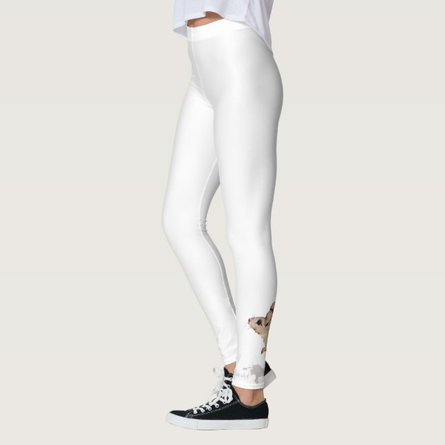 Leggings ¡Arte del ratón de la diversión en Polaina-Gran (Izquierda)