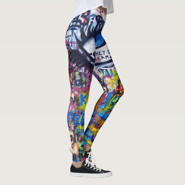 Leggings Arte del steet de la pintada (Derecha)