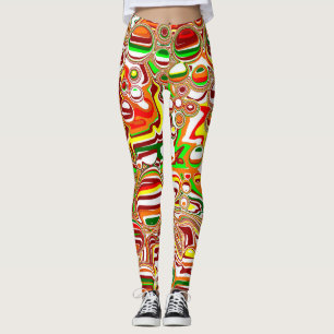 Leggings Arte digital de burbujas retro