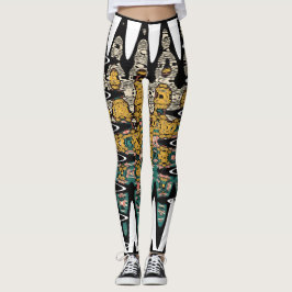 Leggings arte digital de pájaros