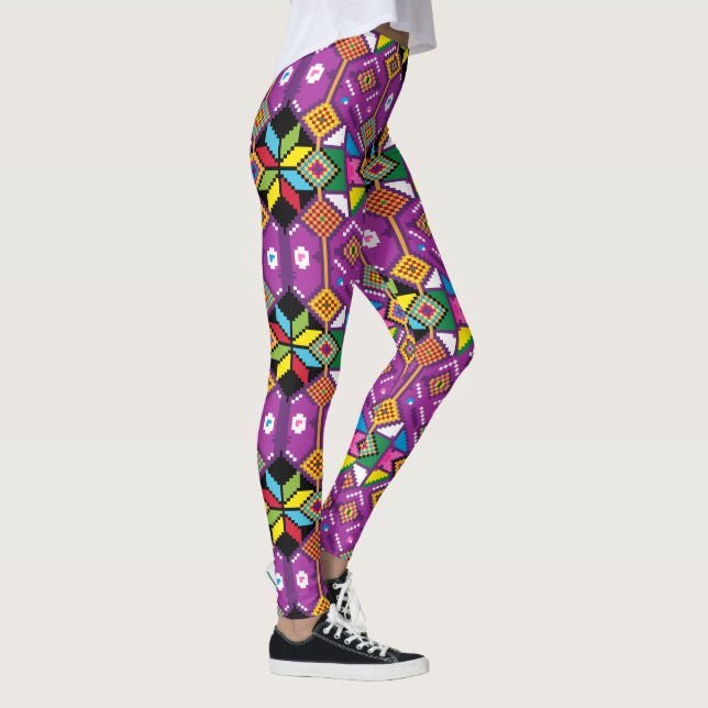 Leggings Arte digital de píxeles de Mochila (Derecha)