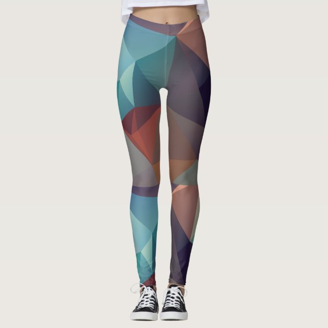 Leggings Arte digital fractal abstracto (Anverso)
