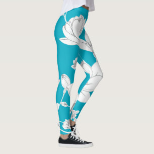 Leggings Arte elegante de la línea Magnolia - Floral Minima