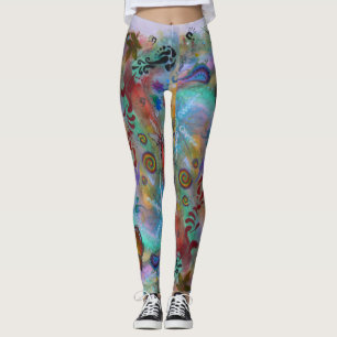 Leggings Arte en la naturaleza, hecha a mano